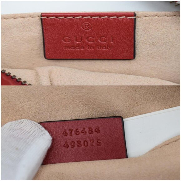 Gucci  GG Marmont Matelasse Leather Belt Bag Red 476434 main image 5